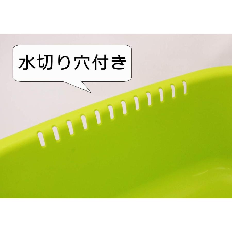 SALE 岩崎工業 日本製 抗菌 洗い桶 グリーン クッキンパル 小判型 K-1649GA wantannas.go.id