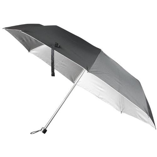 紳士用 UVカット率99%生地使用 晴雨兼用傘 最高級 軽量楽々ミニ折畳傘 黒 77％以上節約 裏シルバー 6424