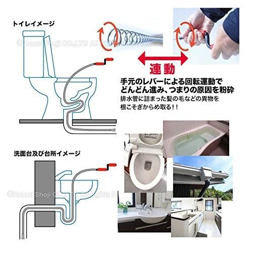 安住商事 スプリングワイヤーブラシ 5メートル 水洗パイプクリーナー トイレ キッチン 排水溝 洗面所 風呂 雨どい 詰まり 臭いに 掃除 ストアヴィヴァルディ 通販 Yahoo ショッピング