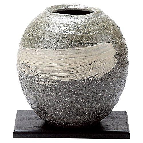 信楽焼 へちもん 大きい 花瓶 フラワーベース 大きい 園芸用品 丸型 陶器