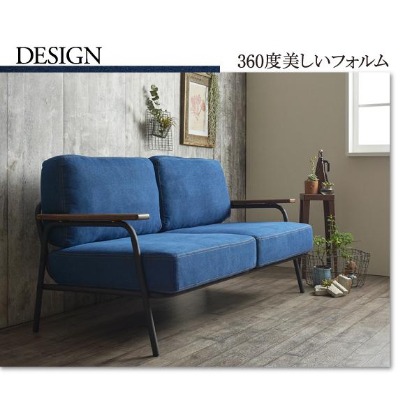 ソファー ソファ 2.5人掛け カウチソファ ヴィンテージ デニム