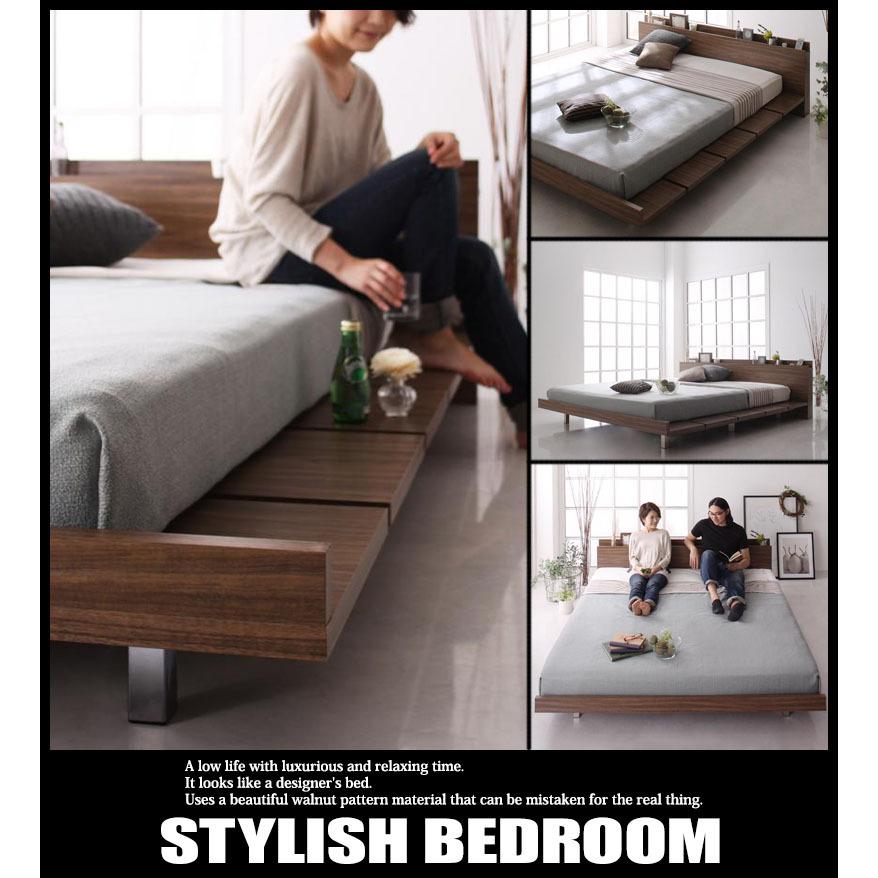 ○手数料無料!! デザインすのこベッド プレミアムボンネルコイル