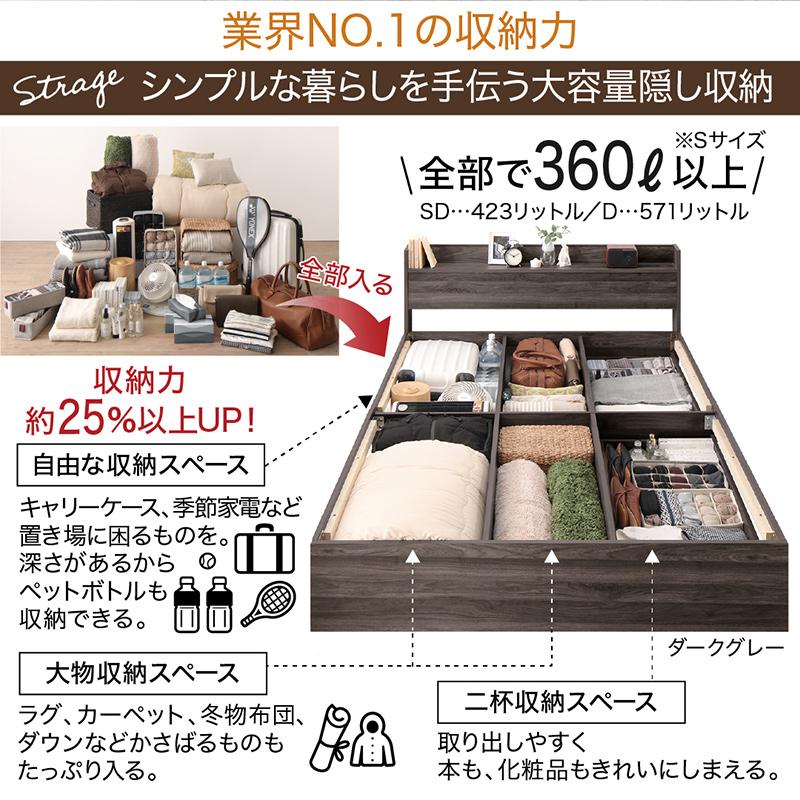 ベッド セミダブル フレーム 収納付き セミダブルベッド 収納 ベッド セミダブル フレーム 収納付き セミダブルベッド 収納