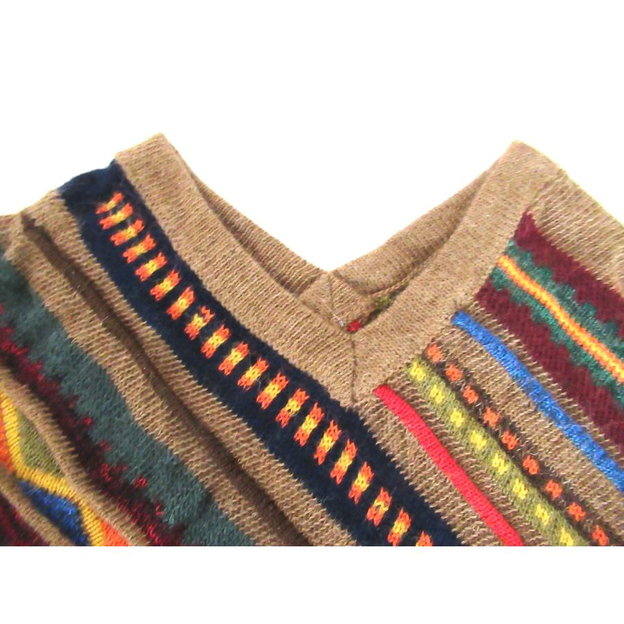 ペルー　マチュピチュ　アルパカ100%製ポンチョ ペルー マチュピチュ アルパカ100%製ポンチョ