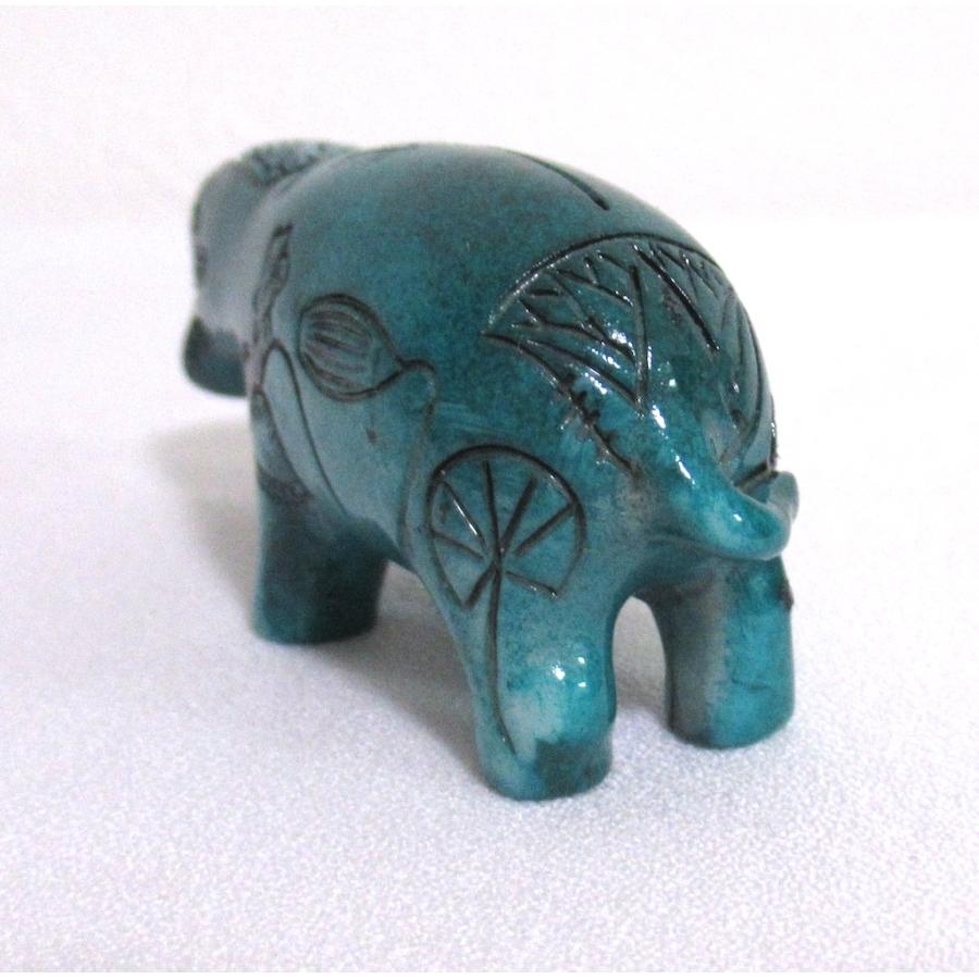 【古代エジプトのお土産雑貨】【Blue Hippo】エジプト産の幸せを呼ぶ守り神「青いカバ」１個 小サイズ 陶器製｜vivas｜06