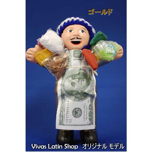 エケコ人形15cm】【GOLD】当店VIVAS限定モデルのエケコ人形 光沢