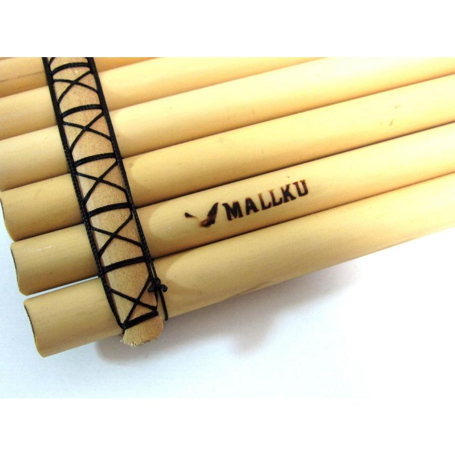 【MALLKU FLAUTA DE PAN 20】アンデスの民族楽器 パンフルート 1列20管 芦製　マルク社｜vivas｜05