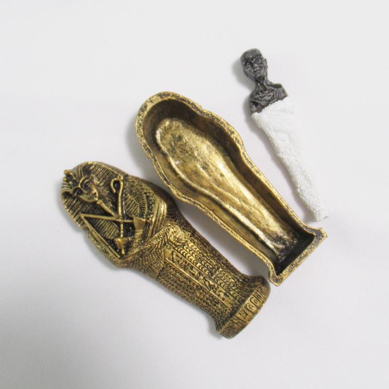 古代 エジプト ツタンカーメンの棺のレプリカ ゴールド ミイラ入り1台