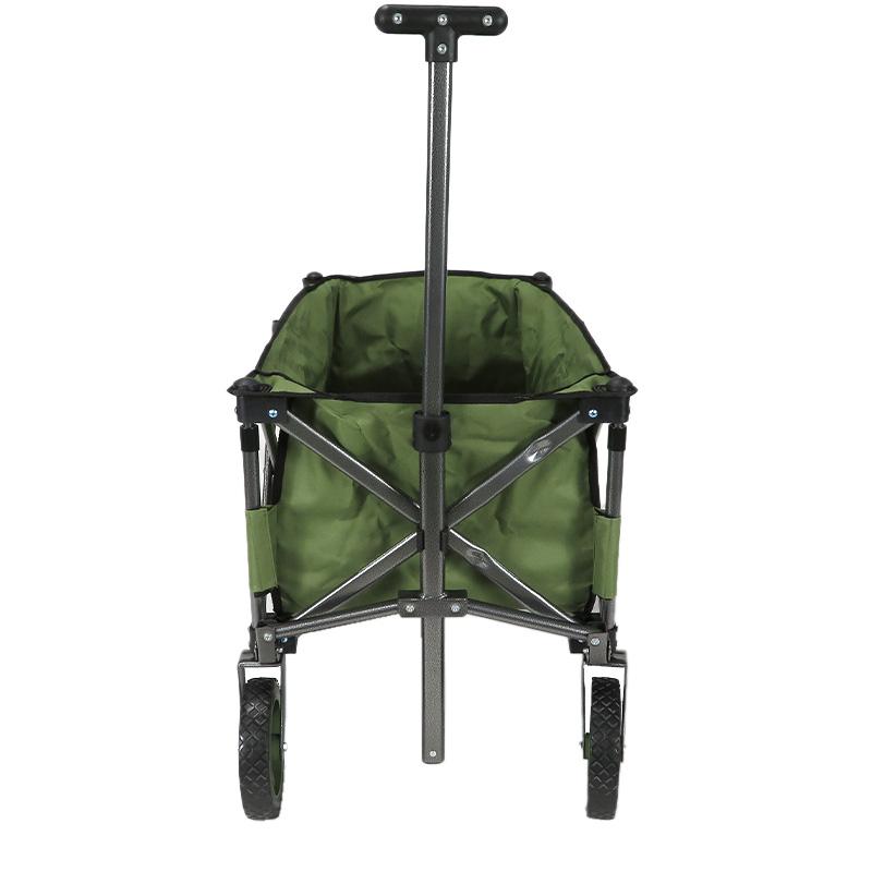 折りたためるキャリーワゴン オリーブ レジャー キャンプ キャリー