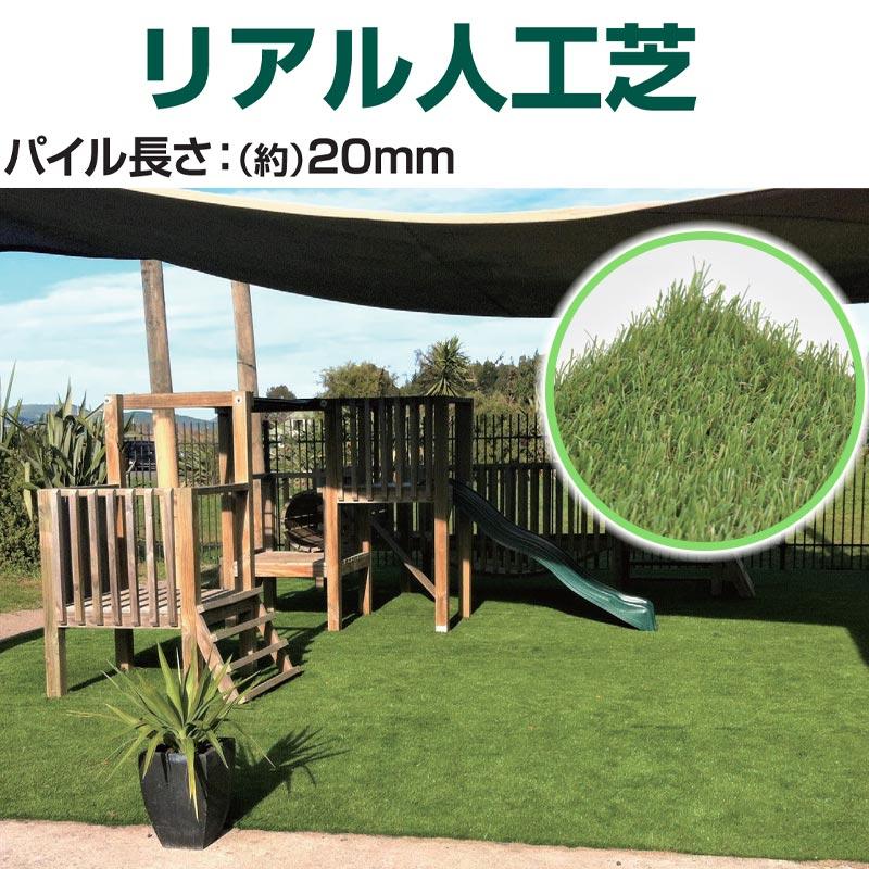 リアル人工芝 パイル長さ20mm 2×5m ビバホーム : ビバホーム