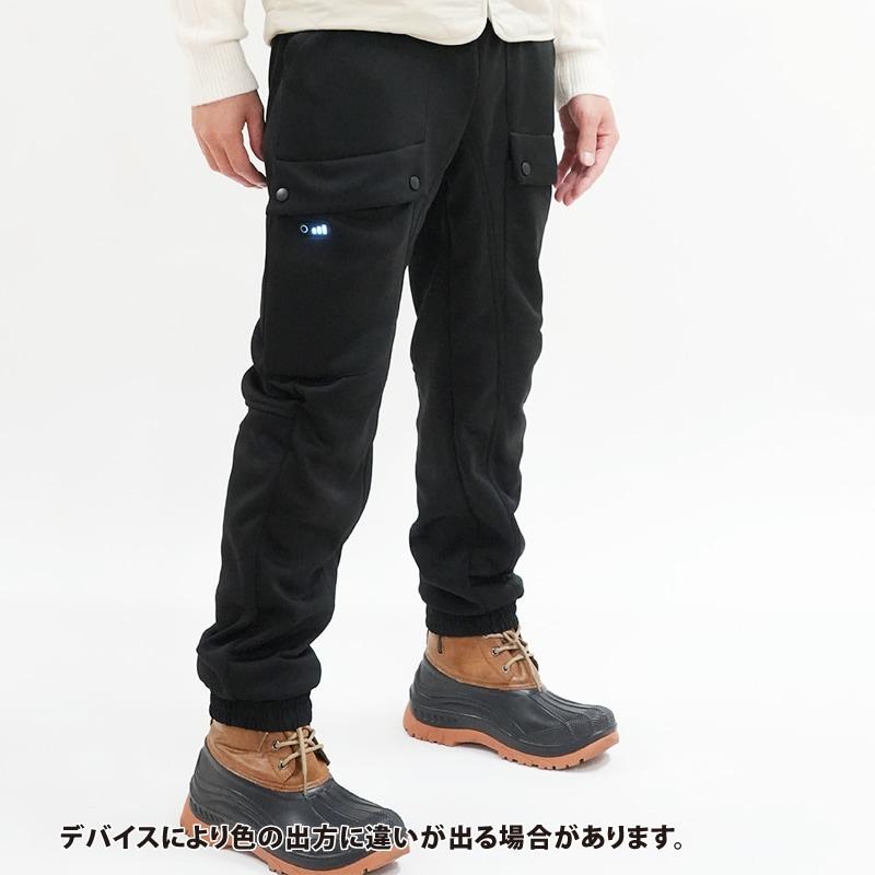 ヒーター内蔵ストレッチパンツ ブラック 5L ビバホーム : ビバホーム