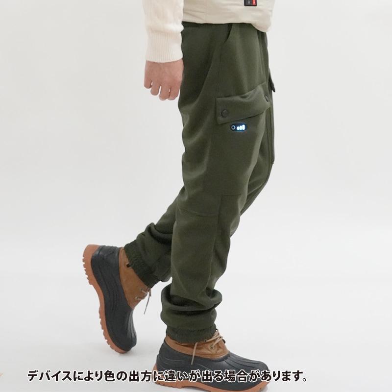 ヒーター内蔵ストレッチパンツ カーキ L ビバホーム : ビバホーム