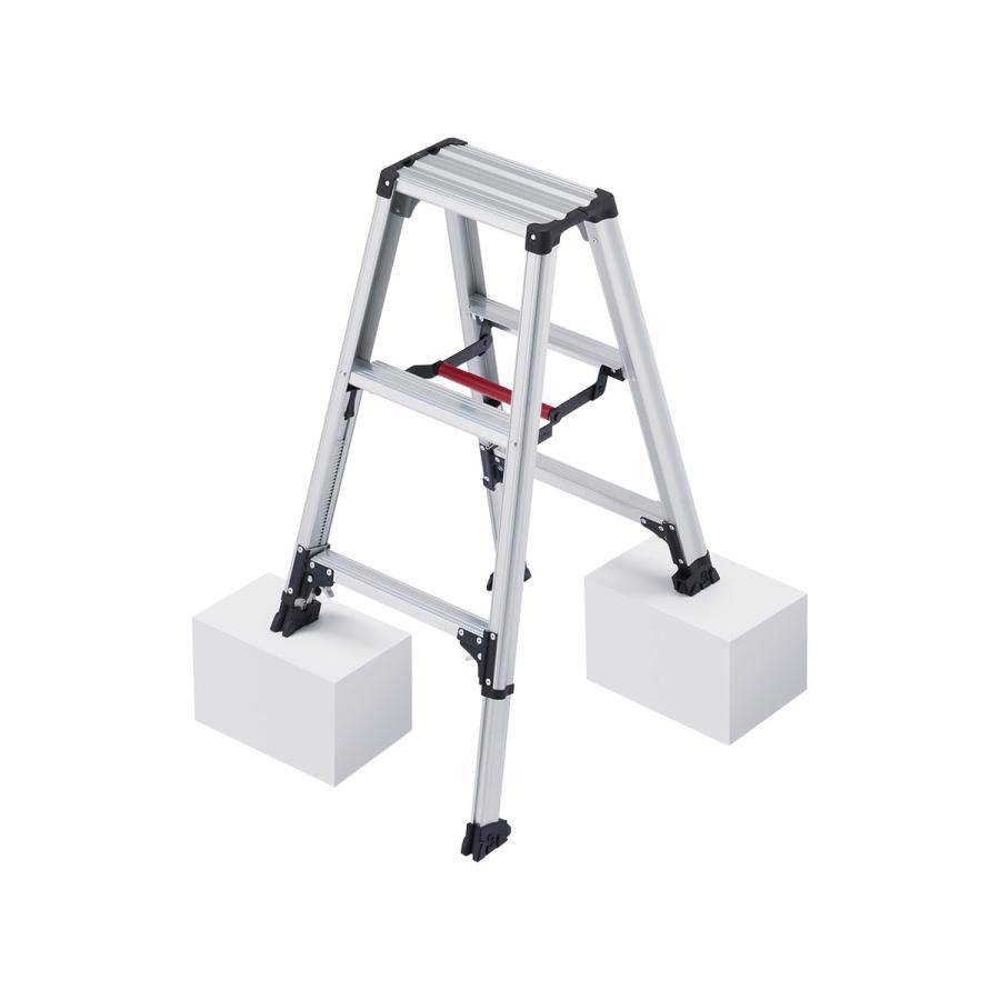 長谷川工業 専用脚立 脚軽 脚部伸縮式 3尺 最大21cm RZS-09a【メーカー