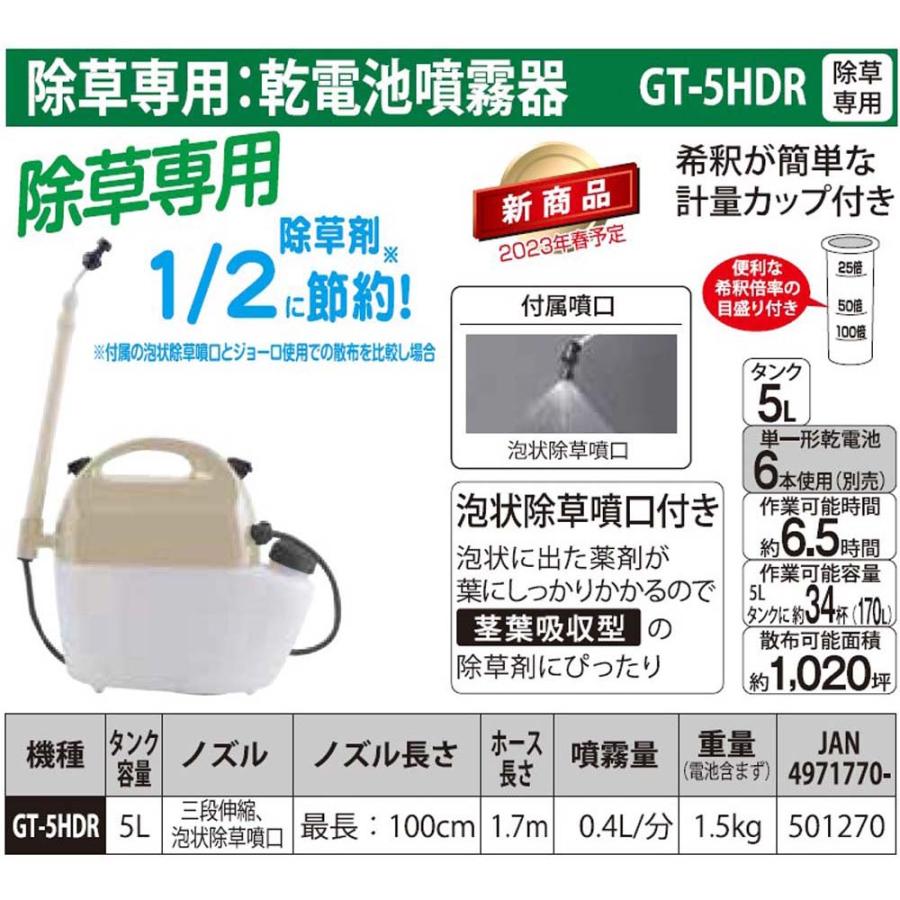 工進 電池式噴霧器 ガーデンマスター 5L 除草剤専用 GT-5HDR 園芸 農業