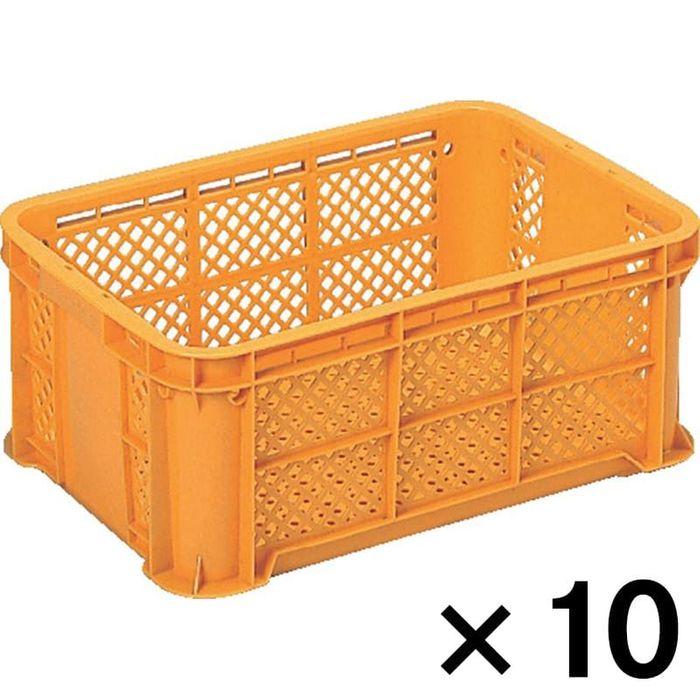 サンコー サンテナーB＃25−3 オレンジ ×10個セット【メーカー