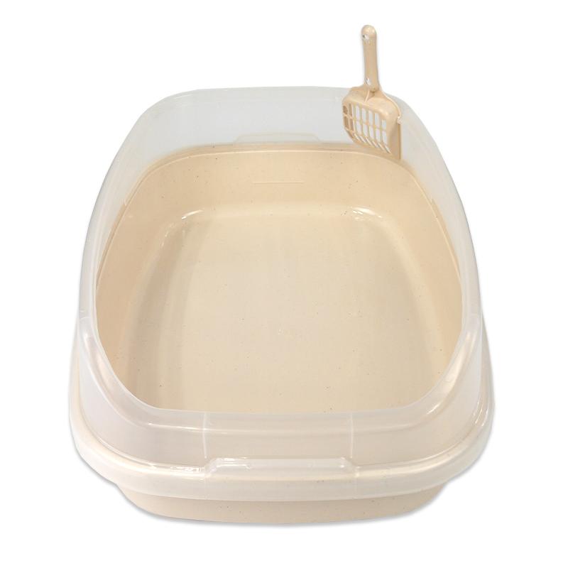 猫用トイレハーフカバー スコップ付き ベージュ ビバホーム