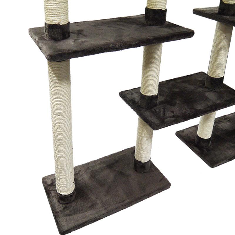 4連キャットタワー　天井取り付けタイプ ビバホーム 約 表地：ポリエステル