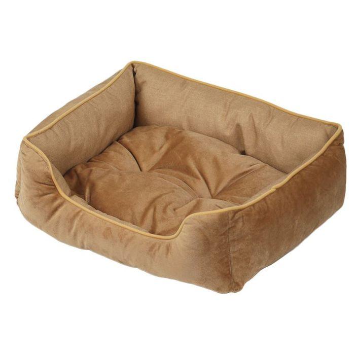 ペット用ソファーベッド ブラウン M：幅60×奥行50×高さ20cm ビバホーム