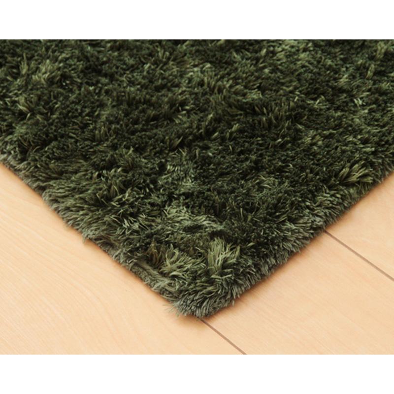 シャギー調ラグ　ラルジュ　グリーン　200Ｘ250ｃｍ【メーカー直送・代引不可】 ビバホーム_1
