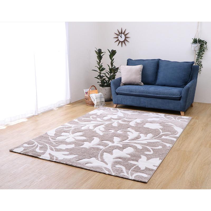 IKEHIKO ラグ ウィルトン織　ネム　200x250cm ウィルトンラグ ネム ベージュ 200X250cm【メーカー直送・代引不可