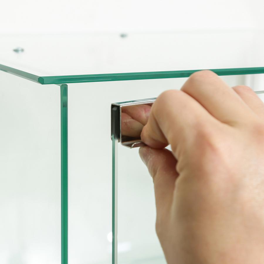 ガラスコレクションケース3段 クリア【メーカー直送 代引不可】 収納