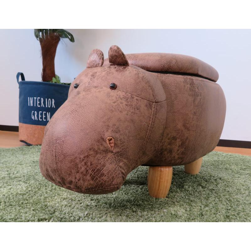 動物型スツール（カバ・サイ）2個セット＊美品＊送料無料 アニマルスツール カバ