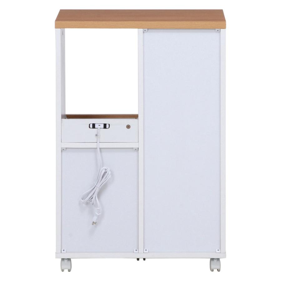 不二貿易  キッチンカウンター サージュ WH×NA 60幅 96818【メーカー直送 代引不可】  家具 インテリア キッチンラックビバホーム_4