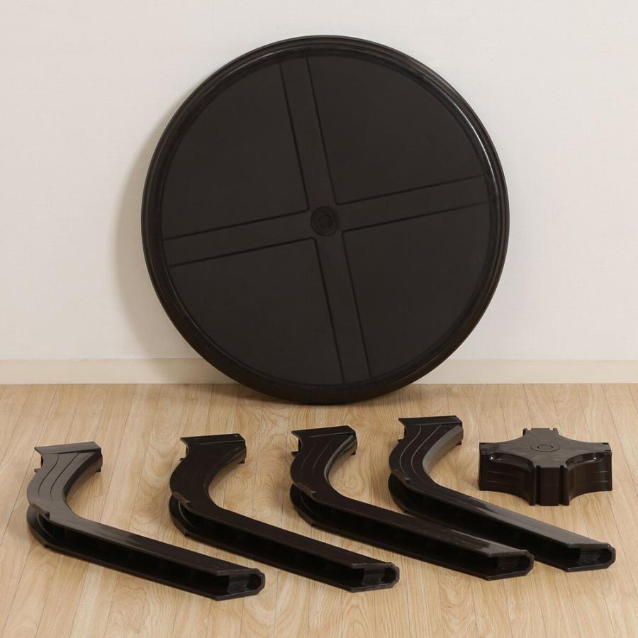 不二貿易 PC ラウンドテーブル アンジェロ ブラウン（12279