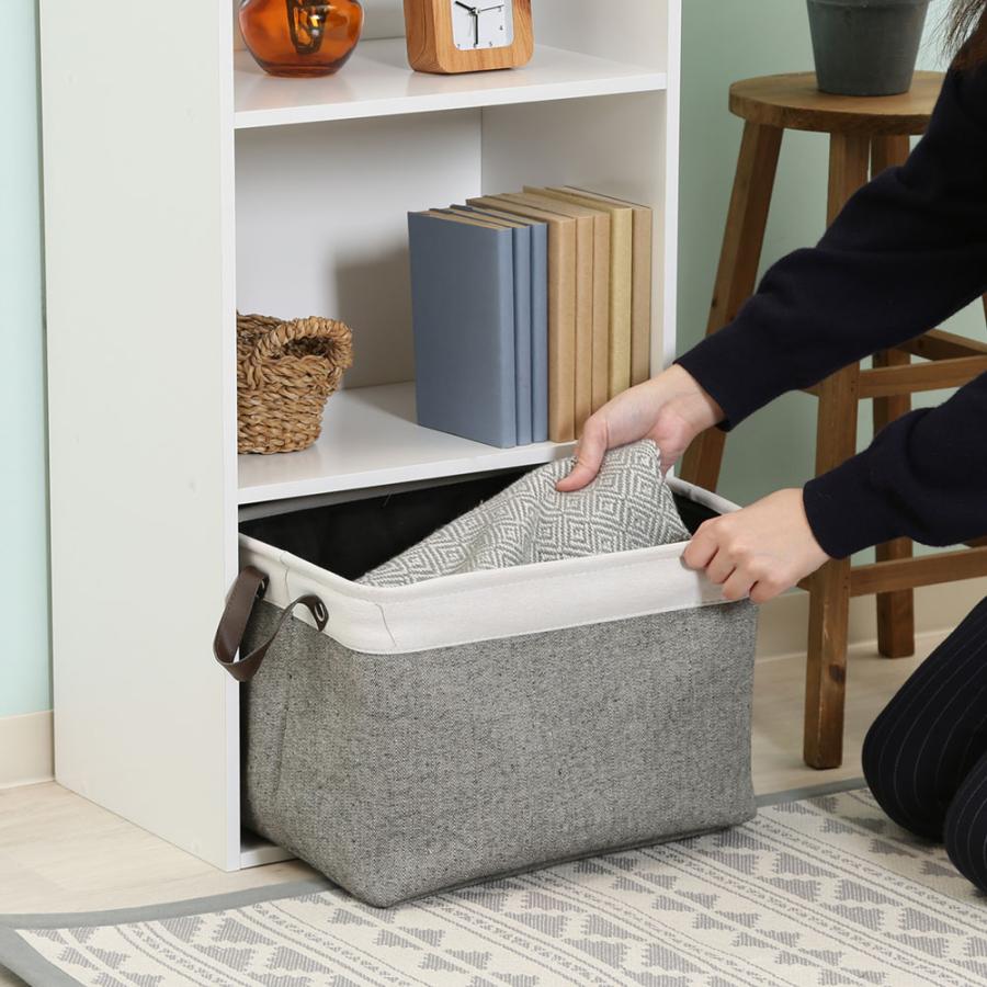 不二貿易 カラーボックス 3段 HP943 ホワイト【メーカー直送