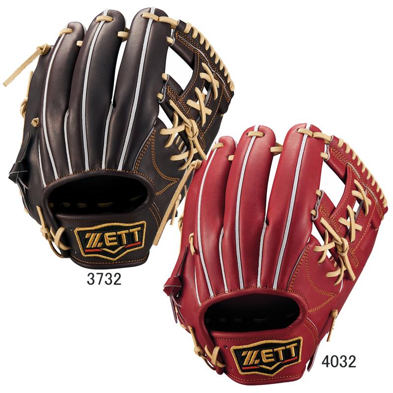 ゼット ZETT 硬式用 プロステイタス2401 内野手用 グラブ袋付 野球