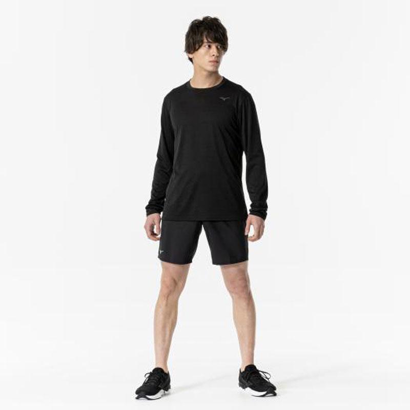 ミズノ MIZUNO クイックドライTシャツ (長袖/オーロラ) メンズ ランニング ウエア ランニングシャツ (J2MAA520)｜vivasports｜05