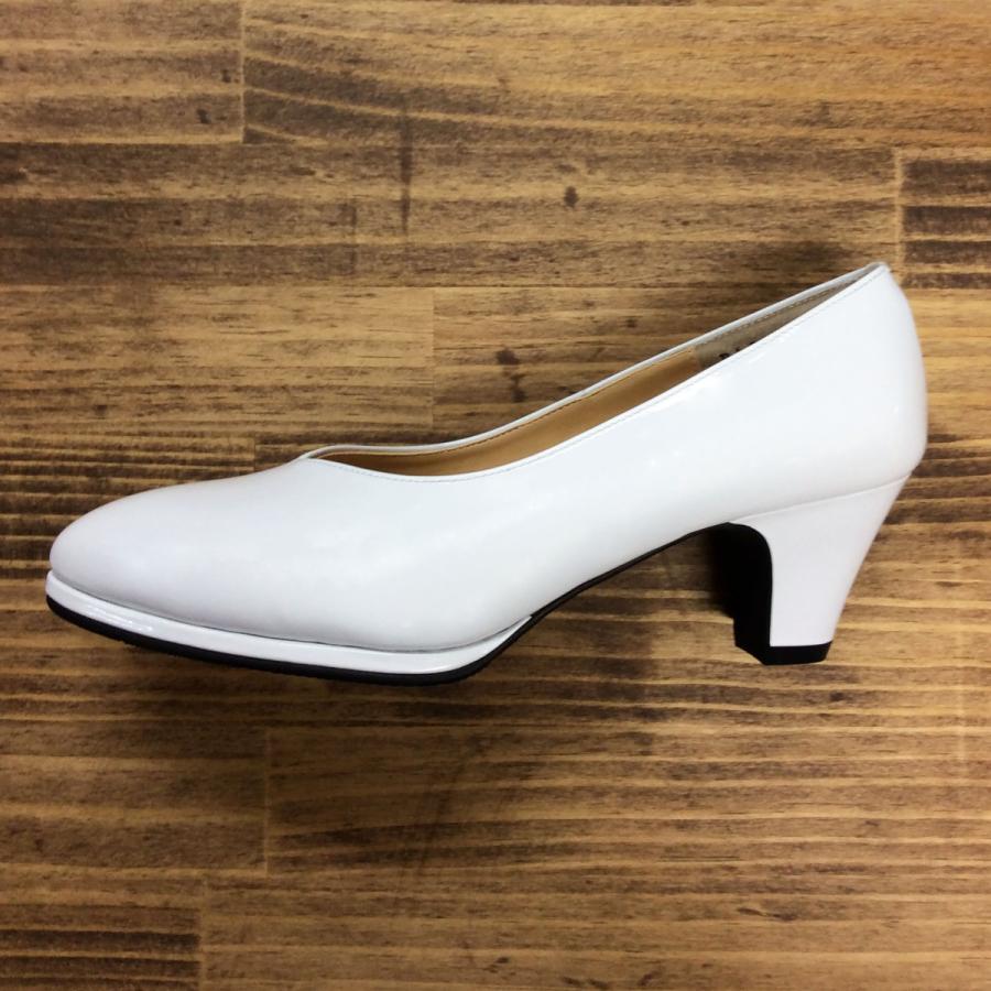 パンプス シューズ ウエディング ブライダル 白 5cm ウエディング