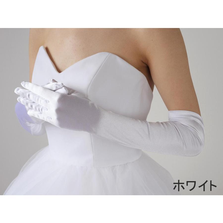 ホワイト サテン ロンググローブ 楽天市場】ウエディング グローブ ロング サテン 40cm