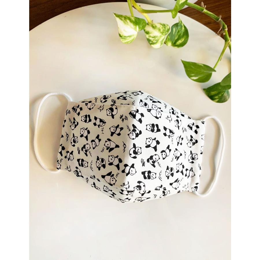 布マスク 4枚セット 日本製 パンダ 子供 子供用 女性用 大臣マスク