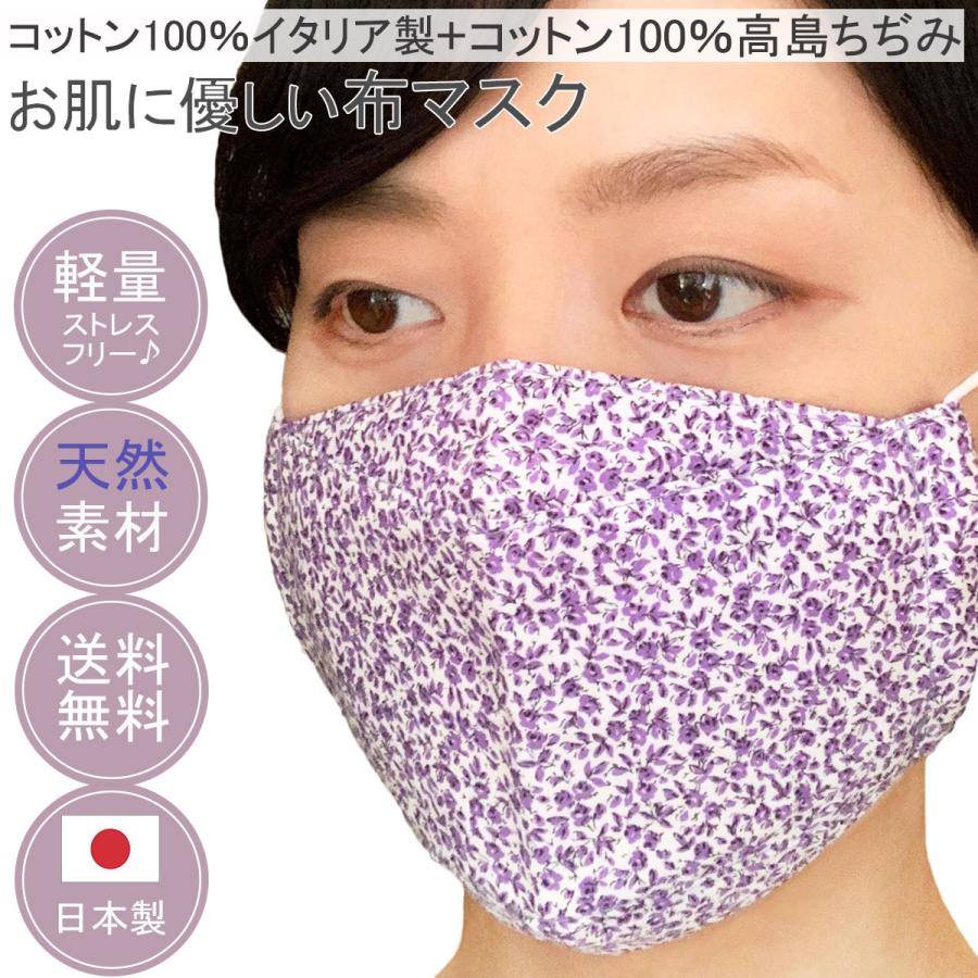 布マスク 日本製 大臣 マスク 女性 子供 洗える おしゃれ 舟形