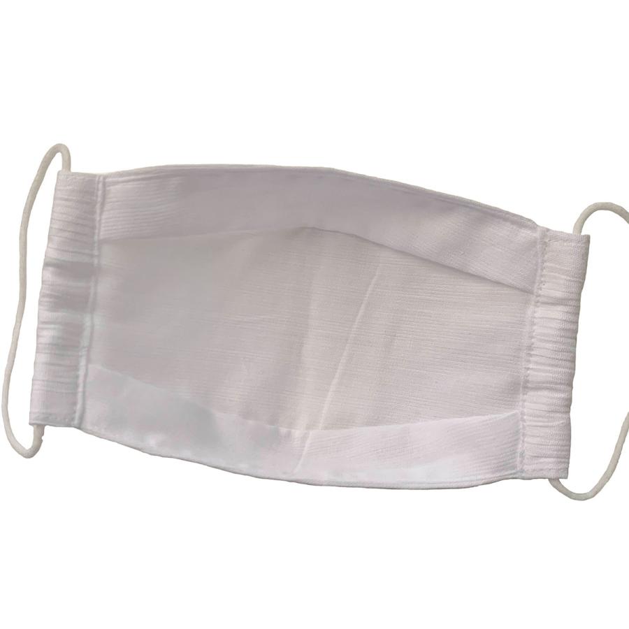 布マスク 日本製 夏用 おしゃれ 大臣マスク 女性用 白 折り返し 舟形