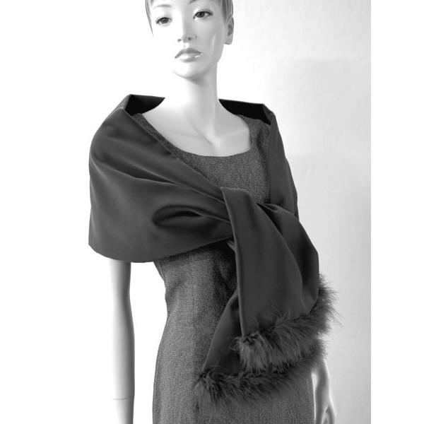 ストール ベルベット ファー ピンク 冬 ふわふわ ボレロ ケープ