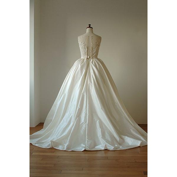 シルクタフタのイリュージョンレースタイプのドレス[W155] : ヴィーヴ  