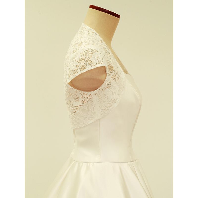 レースボレロ ボレロ レース ウエディング ブライダル 半袖 花嫁 日本