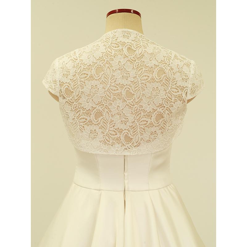 レースボレロ ボレロ レース ウエディング ブライダル 半袖 花嫁 日本