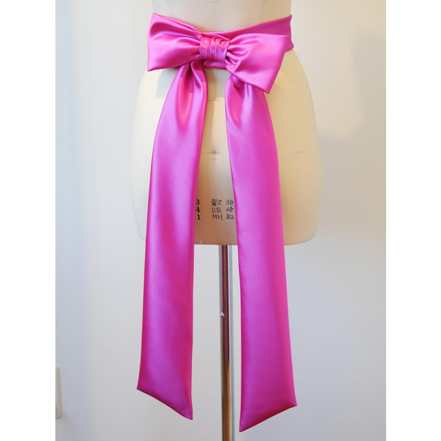 新品＊PINK HOUSE スイートピー　サッシュベルト　リボン＊ピンク リボンベルト パープルピンク サテンリボン サッシュベルト