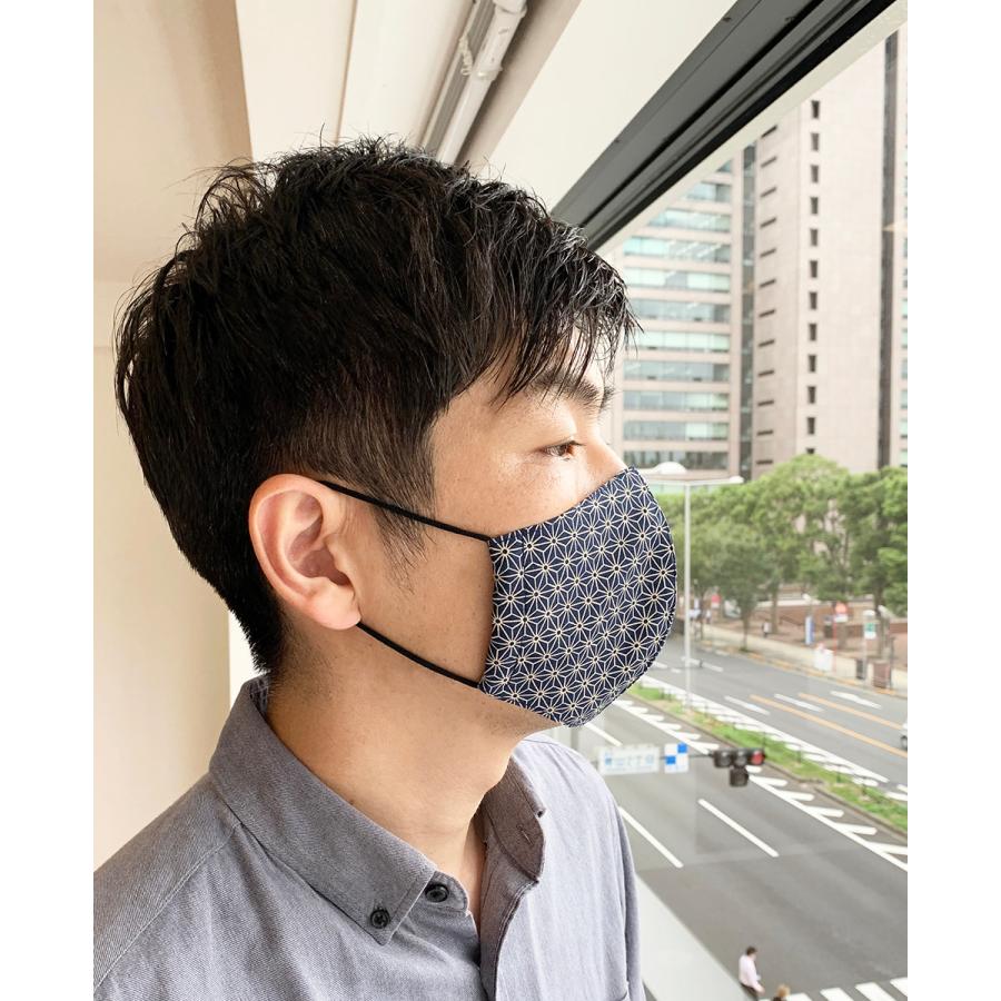 布マスク 日本製 夏用 メンズ 洗える おしゃれ 大きめ 高島ちぢみ 立体