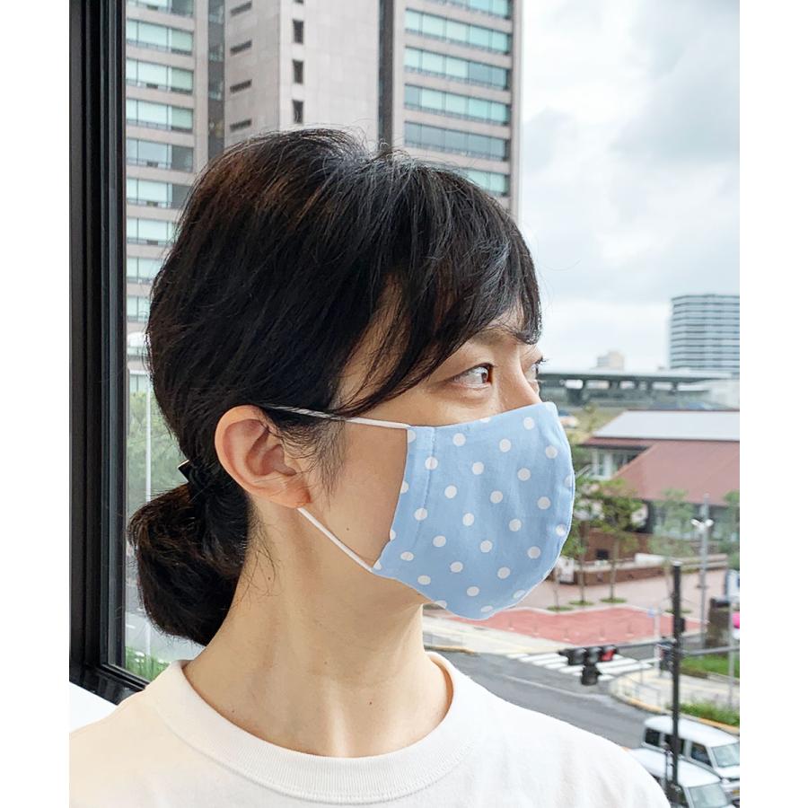 布マスク 日本製 ノーズワイヤー入り 女性用 夏用 立体 マスク 小さめ