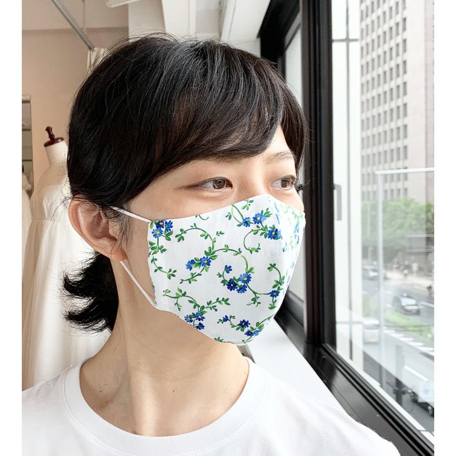 布マスク 日本製 おしゃれ 洗える 立体型 マスク 立体 夏用 花柄 綿