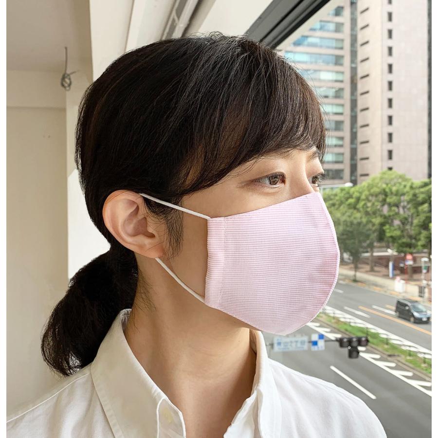 布マスク 日本製 立体 マスク おしゃれ 女性用 小さめ 高島ちぢみ