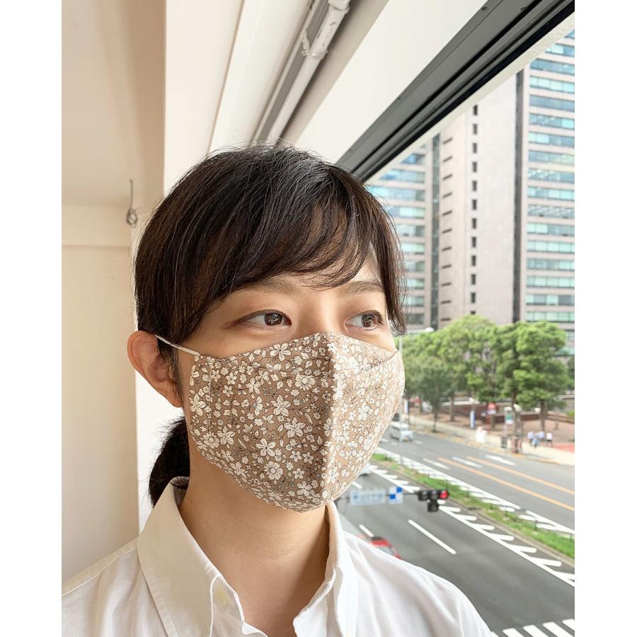 布マスク 日本製 大臣マスク 舟形 折り返し おしゃれ 女性用 洗える