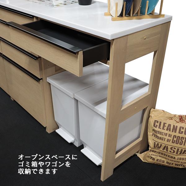 【組立設置サービス付】 キッチンカウンター コス 幅120 奥行47 高さ92.8 下台ユニットの組み合わせ式 木製 キッチンボード HOTTA WOODY 堀田木工所 送料込み_8