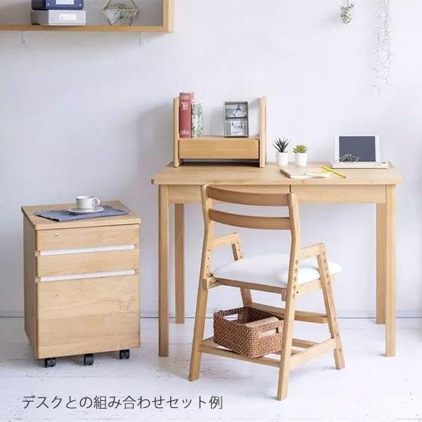 ペルケチェア IV アイボリー 幅42 奥行46 高さ73.8 完成品 アルダー材 PVCレザー 木製 デスクチェア 学習チェア 完成品 イス 学習椅子 送料込み_3