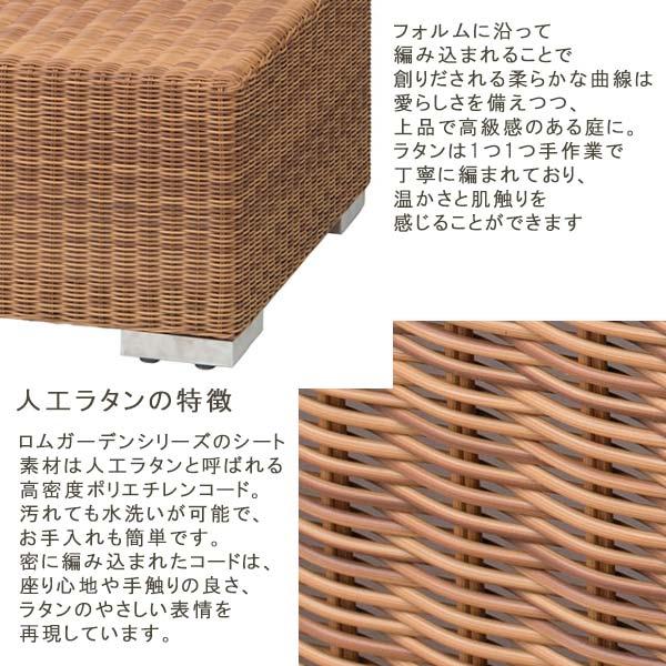 ローテーブル 幅90 奥行60 高さ30 完成品 人口ラタン ベベック BHM-03T ナチュラル ガーデンテーブル ガーデンファニチャー 送料込み_2