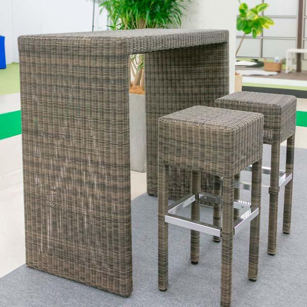 タカショー カウンターテーブル 幅122.5 奥行59.5 高さ112.5 完成品